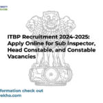 ITBP Recruitment 2024-2025: Apply Online for Sub Inspector, Head Constable, and Constable Vacancies