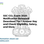 SSC CGL Exam 2024 Notification Released: Download Tier I Answer Key and Check Eligibility, Salary, and More
