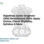 Rajasthan Junior Engineer (JEN) Recruitment 2024: Apply Online, Check Eligibility, Syllabus & More