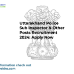 Uttarakhand Police Sub Inspector & Other Posts Recruitment 2024: Apply Now